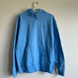 Champion, Powerblend, Fleece Comfortable Light Blue Hoodie